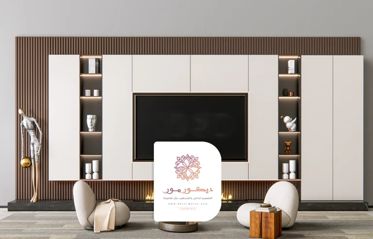 تفصيل مكتبة تلفزيون جدة، تركيب بيت شاشة مكة ، أشكال ديكور شاشات 2025